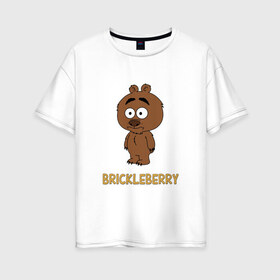 Женская футболка хлопок Oversize с принтом Malloy (Brickleberry) в Санкт-Петербурге, 100% хлопок | свободный крой, круглый ворот, спущенный рукав, длина до линии бедер
 | brickleberry | malloy