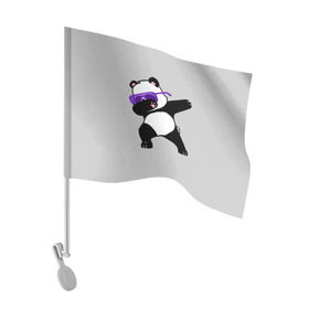 Флаг для автомобиля с принтом Panda в Санкт-Петербурге, 100% полиэстер | Размер: 30*21 см | panda dab | животные | панда