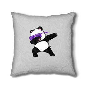 Подушка 3D с принтом Panda в Санкт-Петербурге, наволочка – 100% полиэстер, наполнитель – холлофайбер (легкий наполнитель, не вызывает аллергию). | состоит из подушки и наволочки. Наволочка на молнии, легко снимается для стирки | panda dab | животные | панда