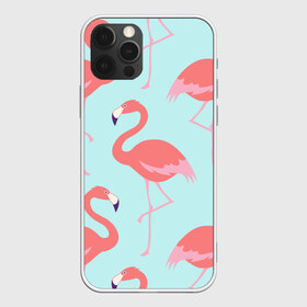Чехол для iPhone 12 Pro Max с принтом Flamingos pattern в Санкт-Петербурге, Силикон |  | animals | beautiful | bird | birds | birdy | blue | color | flamingo | nature | wild | белое | голубое | животные | красивое | красота | милое | природа | птица | птицы | птичка | птички | синее | фламинго | цвет | яркое