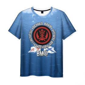 Мужская футболка 3D с принтом ОСНАЗ ВМФ в Санкт-Петербурге, 100% полиэфир | прямой крой, круглый вырез горловины, длина до линии бедер | вмф | осназ | осназ вмф | разведка | флот