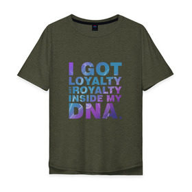 Мужская футболка хлопок Oversize с принтом DNA. Кендрик Ламар в Санкт-Петербурге, 100% хлопок | свободный крой, круглый ворот, “спинка” длиннее передней части | damn | hip hop | kendrick lamar | rap | рэп