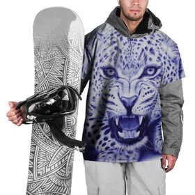 Накидка на куртку 3D с принтом Леопард в Санкт-Петербурге, 100% полиэстер |  | арт | гепард | дикая кошка | зверь | искусство | кошка | леопард | хищник