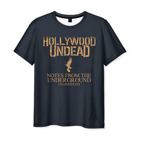 Мужская футболка 3D с принтом Hollywood Undead в Санкт-Петербурге, 100% полиэфир | прямой крой, круглый вырез горловины, длина до линии бедер | Тематика изображения на принте: hollywood undead | голливудская нежить