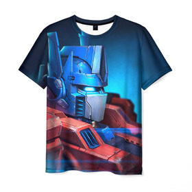 Мужская футболка 3D с принтом Трансформеры в Санкт-Петербурге, 100% полиэфир | прямой крой, круглый вырез горловины, длина до линии бедер | robot | transformers | автобот | кибертрон | робот