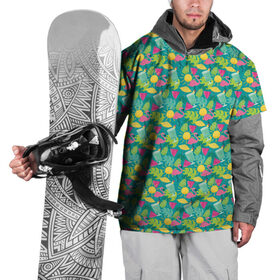 Накидка на куртку 3D с принтом Гаваи в Санкт-Петербурге, 100% полиэстер |  | Тематика изображения на принте: aloha | fruits | hawaii | summer | ананас | арбуз | гаваи | пальмы | пляж | солнце | тропики | фламинго | флорида | фрукты