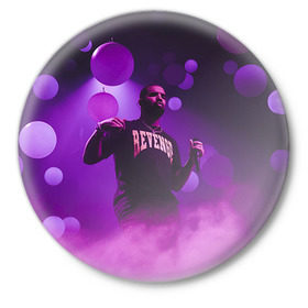 Значок с принтом Drake в Санкт-Петербурге,  металл | круглая форма, металлическая застежка в виде булавки | aubrey drake graham | дрейк | дрэйк