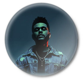 Значок с принтом The Weeknd в Санкт-Петербурге,  металл | круглая форма, металлическая застежка в виде булавки | the weeknd | викенд | тесфайе | уикенд