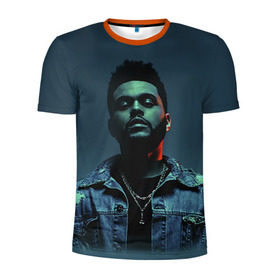 Мужская футболка 3D спортивная с принтом The Weeknd в Санкт-Петербурге, 100% полиэстер с улучшенными характеристиками | приталенный силуэт, круглая горловина, широкие плечи, сужается к линии бедра | the weeknd | викенд | тесфайе | уикенд