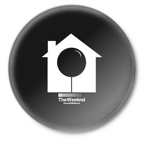 Значок с принтом The Weeknd в Санкт-Петербурге,  металл | круглая форма, металлическая застежка в виде булавки | 
