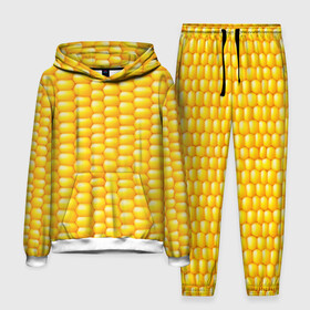 Мужской костюм 3D (с толстовкой) с принтом Сладкая вареная кукуруза в Санкт-Петербурге,  |  | еда | кукуруза