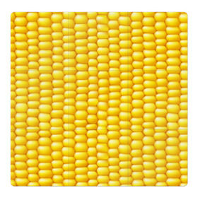 Магнитный плакат 3Х3 с принтом Сладкая вареная кукуруза в Санкт-Петербурге, Полимерный материал с магнитным слоем | 9 деталей размером 9*9 см | еда | кукуруза