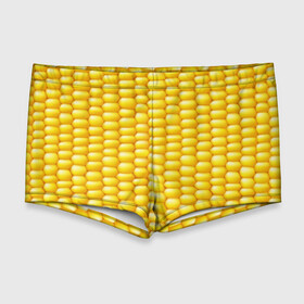 Мужские купальные плавки 3D с принтом Сладкая вареная кукуруза в Санкт-Петербурге, Полиэстер 85%, Спандекс 15% |  | Тематика изображения на принте: еда | кукуруза