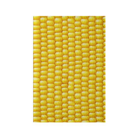 Обложка для паспорта матовая кожа с принтом Сладкая вареная кукуруза в Санкт-Петербурге, натуральная матовая кожа | размер 19,3 х 13,7 см; прозрачные пластиковые крепления | Тематика изображения на принте: еда | кукуруза
