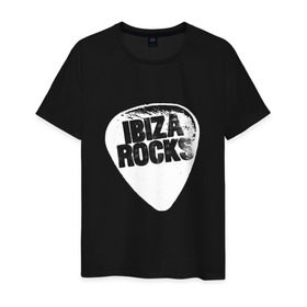 Мужская футболка хлопок с принтом Ibiza Rocks Black & White в Санкт-Петербурге, 100% хлопок | прямой крой, круглый вырез горловины, длина до линии бедер, слегка спущенное плечо. | Тематика изображения на принте: dj | ibiza | pink | rocks | вечеринка | гламур | диджей | дизайн | ибица | клуб | мода | остров | отпуск | пафос | путешествие | рок | стиль