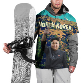 Накидка на куртку 3D с принтом NORTH KOREA в Санкт-Петербурге, 100% полиэстер |  | Тематика изображения на принте: hollywood | kim jong un | north korea | ким чен ын | северная корея