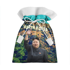 Подарочный 3D мешок с принтом NORTH KOREA в Санкт-Петербурге, 100% полиэстер | Размер: 29*39 см | hollywood | kim jong un | north korea | ким чен ын | северная корея