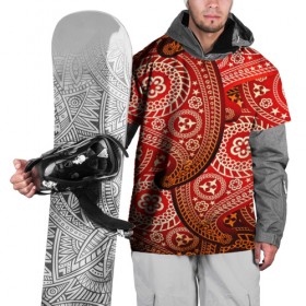 Накидка на куртку 3D с принтом Турецкий огурец в Санкт-Петербурге, 100% полиэстер |  | 3d | абстракция | арт | индийский | турецкий огурец | узор | фигуры | цветы
