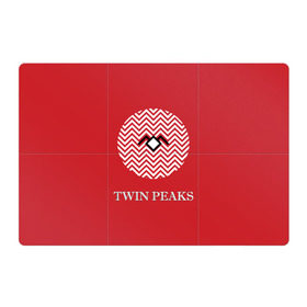 Магнитный плакат 3Х2 с принтом Twin Peaks в Санкт-Петербурге, Полимерный материал с магнитным слоем | 6 деталей размером 9*9 см | 3d | арт | надпись | сериал | твин пикс | фильмы
