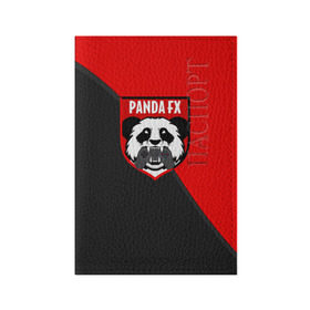 Обложка для паспорта матовая кожа с принтом PandafxTM в Санкт-Петербурге, натуральная матовая кожа | размер 19,3 х 13,7 см; прозрачные пластиковые крепления | 7f united | fifa | pandafx | панда
