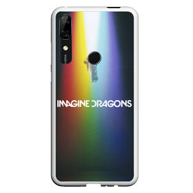 Чехол для Honor P Smart Z с принтом Imagine Dragons в Санкт-Петербурге, Силикон | Область печати: задняя сторона чехла, без боковых панелей | demons | evolve | mirrors | radioactive | драконы | космос | музыка | нло | ночь | поп | радуга | рок | свет