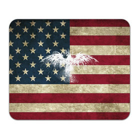 Коврик прямоугольный с принтом Флаг США с белым орлом в Санкт-Петербурге, натуральный каучук | размер 230 х 185 мм; запечатка лицевой стороны | Тематика изображения на принте: usa | америка | американец | америки | звездно полосатый | необычный | нью йорк | орел | соединенные | сша | флаг | штаты | янки