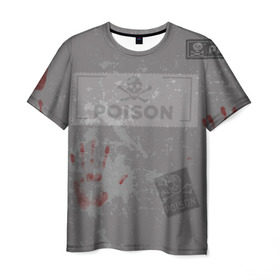 Мужская футболка 3D с принтом Poison в Санкт-Петербурге, 100% полиэфир | прямой крой, круглый вырез горловины, длина до линии бедер | 