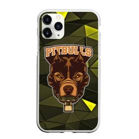 Чехол для iPhone 11 Pro матовый с принтом Pitbulls в Санкт-Петербурге, Силикон |  | dog | pitbulls | абстракция | геометрия | животные | собака | треугольники | цепь