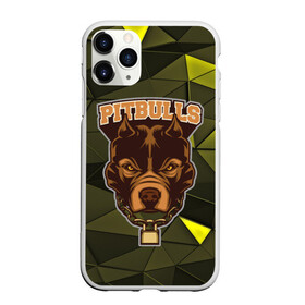 Чехол для iPhone 11 Pro Max матовый с принтом Pitbulls в Санкт-Петербурге, Силикон |  | dog | pitbulls | абстракция | геометрия | животные | собака | треугольники | цепь