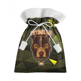 Подарочный 3D мешок с принтом Pitbulls в Санкт-Петербурге, 100% полиэстер | Размер: 29*39 см | dog | pitbulls | абстракция | геометрия | животные | собака | треугольники | цепь