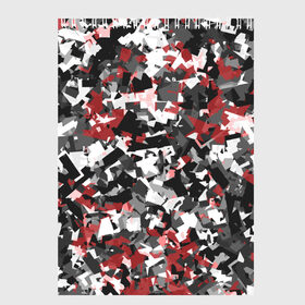 Скетчбук с принтом Городской камуфляж в Санкт-Петербурге, 100% бумага
 | 48 листов, плотность листов — 100 г/м2, плотность картонной обложки — 250 г/м2. Листы скреплены сверху удобной пружинной спиралью | camo | urban | белый | гранж | красный | маскировка | милитари | паттерн | серый | текстура