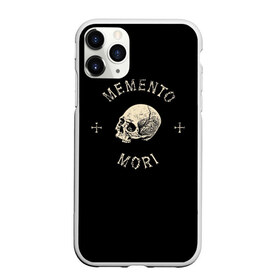Чехол для iPhone 11 Pro матовый с принтом Memento Mori в Санкт-Петербурге, Силикон |  | death | skull | кости | цитата