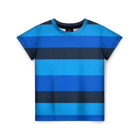 Детская футболка 3D с принтом Фк Зенит в Санкт-Петербурге, 100% гипоаллергенный полиэфир | прямой крой, круглый вырез горловины, длина до линии бедер, чуть спущенное плечо, ткань немного тянется | Тематика изображения на принте: blue | champions | league | петербург | санкт | синий | форма