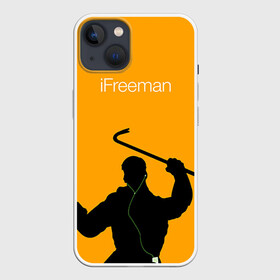 Чехол для iPhone 13 с принтом iFreeman в Санкт-Петербурге,  |  | freeman | gordon | half | halflife | hl | life | гордон | лайф | фримен | халва | халф | халфлайф | халява