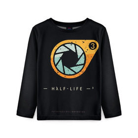 Детский лонгслив 3D с принтом Half-Life 3 в Санкт-Петербурге, 100% полиэстер | длинные рукава, круглый вырез горловины, полуприлегающий силуэт
 | freeman | gordon | half | halflife | hl | life | гордон | лайф | фримен | халва | халф | халфлайф | халява