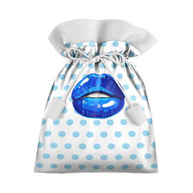 Подарочный 3D мешок с принтом Winter lips в Санкт-Петербурге, 100% полиэстер | Размер: 29*39 см | Тематика изображения на принте: 