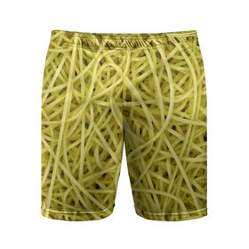 Мужские шорты 3D спортивные с принтом Макароны в Санкт-Петербурге,  |  | Тематика изображения на принте: веган | вемишель | диета | еда | лапша | паста | паттрен | спагетти | текстура