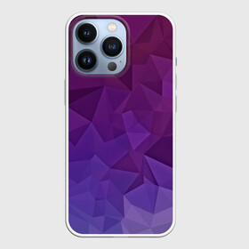 Чехол для iPhone 13 Pro с принтом Фиолетовые грани в Санкт-Петербурге,  |  | abstract | abstraction | color | geometry | mirror | polygon | абстракция | геометрия | грани | линии | полигоны | сочетания | стекло | треугольники