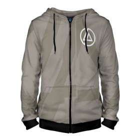 Мужская толстовка 3D на молнии с принтом Linkin Park Hoodie в Санкт-Петербурге, 100% полиэстер | длина до линии бедра, манжеты и пояс оформлены мягкой тканевой резинкой, двухслойный капюшон со шнурком для регулировки, спереди молния, по бокам два кармана | 0x000000123 | chester | linkin park | линкин парк