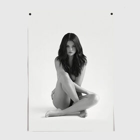 Постер с принтом Selena Gomez в Санкт-Петербурге, 100% бумага
 | бумага, плотность 150 мг. Матовая, но за счет высокого коэффициента гладкости имеет небольшой блеск и дает на свету блики, но в отличии от глянцевой бумаги не покрыта лаком | selena gomez