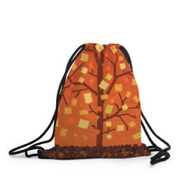 Рюкзак-мешок 3D с принтом Золотая осень в Санкт-Петербурге, 100% полиэстер | плотность ткани — 200 г/м2, размер — 35 х 45 см; лямки — толстые шнурки, застежка на шнуровке, без карманов и подкладки | ветви | ветка | дерево | древо | лес | листва | листья | осень | природа