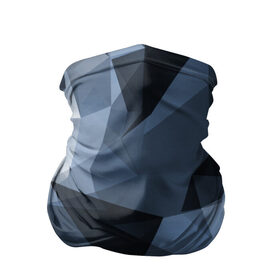 Бандана-труба 3D с принтом Camo - Black & Blue (Чёрно-синий камуфляж) в Санкт-Петербурге, 100% полиэстер, ткань с особыми свойствами — Activecool | плотность 150‒180 г/м2; хорошо тянется, но сохраняет форму | Тематика изображения на принте: 0x00000123 | camo | битый | камуфляж | пиксель | синий