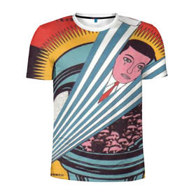 Мужская футболка 3D спортивная с принтом ретро в Санкт-Петербурге, 100% полиэстер с улучшенными характеристиками | приталенный силуэт, круглая горловина, широкие плечи, сужается к линии бедра | олдскул | ретро | стиль