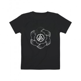 Детская футболка хлопок с принтом Linkin Park в Санкт-Петербурге, 100% хлопок | круглый вырез горловины, полуприлегающий силуэт, длина до линии бедер | 0x000000123 | chester | linkin park | линкин парк
