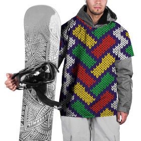 Накидка на куртку 3D с принтом Узорная вышивка в Санкт-Петербурге, 100% полиэстер |  | Тематика изображения на принте: 3d | embroidery | fancywork | вышивание | вышивка | колосок | крестиком | новогодние | одежда | свитер | текстуры | теплые | узор