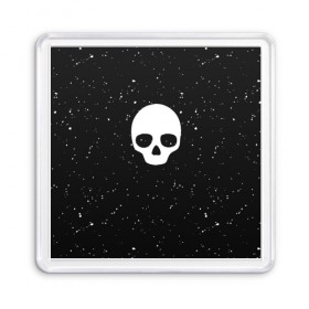 Магнит 55*55 с принтом Black Milk Skull Classic в Санкт-Петербурге, Пластик | Размер: 65*65 мм; Размер печати: 55*55 мм | 