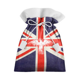 Подарочный 3D мешок с принтом Флаг Англии с белым орлом в Санкт-Петербурге, 100% полиэстер | Размер: 29*39 см | london | англия | белый | брызги | великобритания | империя | клякса | крылья | лондон | необычный | объеденное королевство | орел | птица | символ | сокол | туманный альбион | флаг