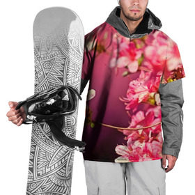 Накидка на куртку 3D с принтом Сакура в Санкт-Петербурге, 100% полиэстер |  | Тематика изображения на принте: 3d | flower | nature | pink | sakura | весна | деревья | природа | розовый | сакура | цветы | япония
