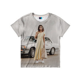Детская футболка 3D с принтом Selena Gomez в Санкт-Петербурге, 100% гипоаллергенный полиэфир | прямой крой, круглый вырез горловины, длина до линии бедер, чуть спущенное плечо, ткань немного тянется | selena gomez