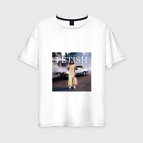 Женская футболка хлопок Oversize с принтом Selena Gomez в Санкт-Петербурге, 100% хлопок | свободный крой, круглый ворот, спущенный рукав, длина до линии бедер
 | поп | поп рок | попса | селена гомес | селена гомис